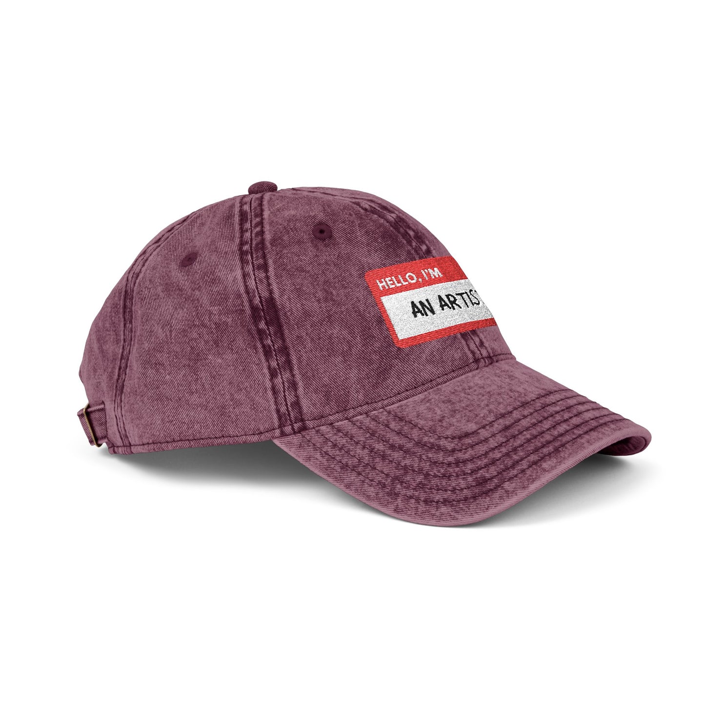 HELLO, I'M AN ARTIST - Embroidered Vintage Cap | Creative Hat