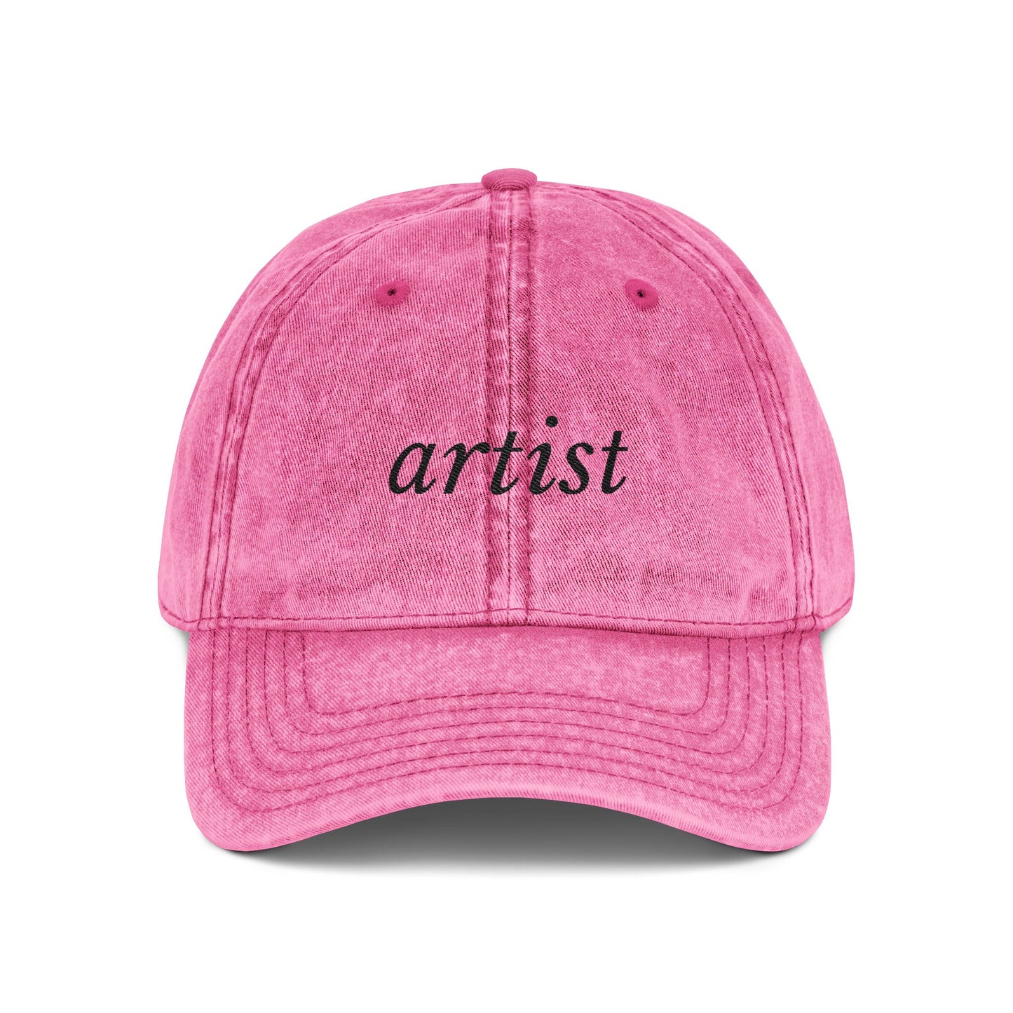 Artist - Script Embroidered Vintage Cap