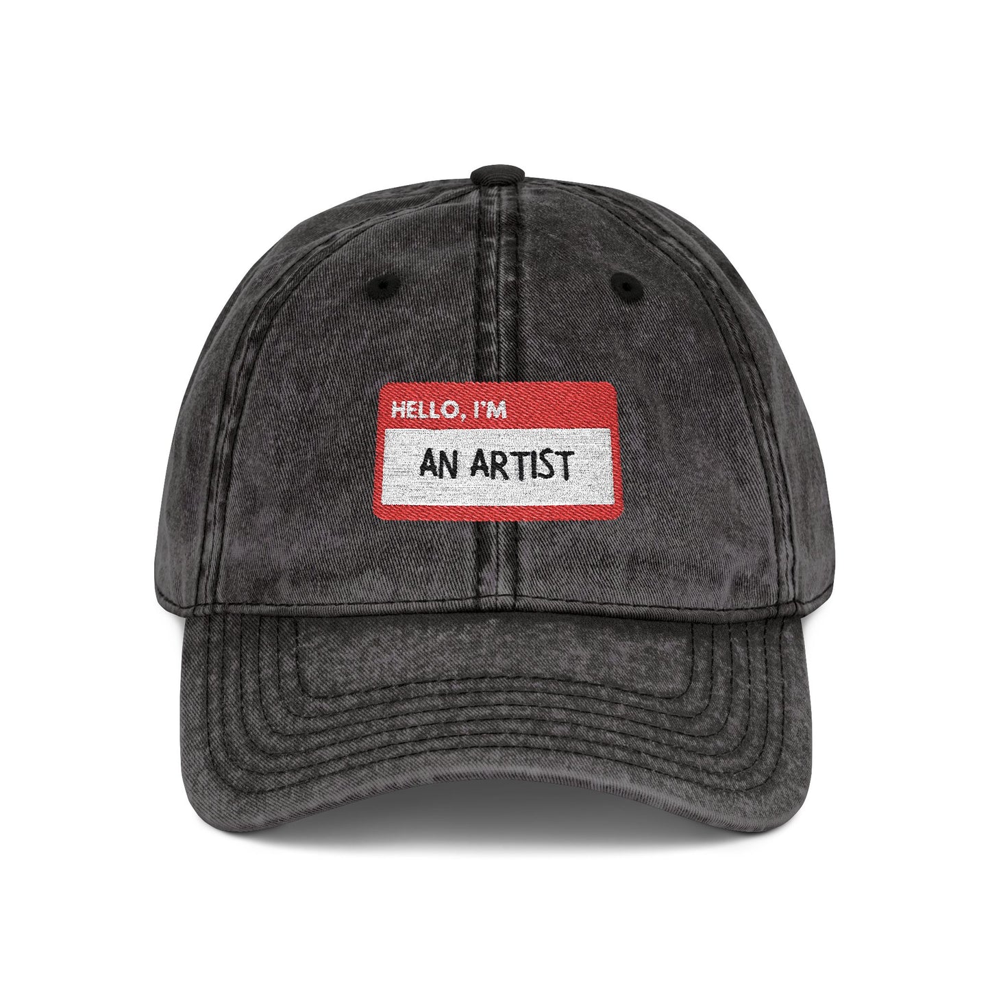 HELLO, I'M AN ARTIST - Embroidered Vintage Cap | Creative Hat