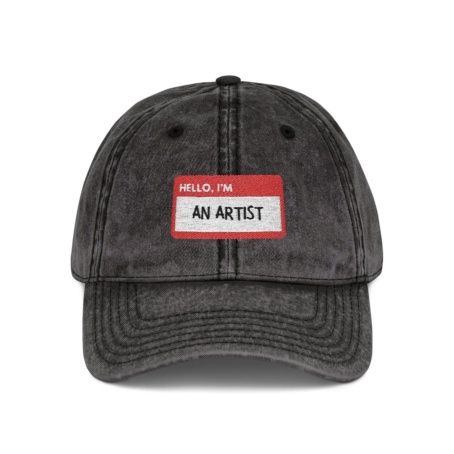 HELLO, I'M AN ARTIST - Embroidered Vintage Cap | Creative Hat