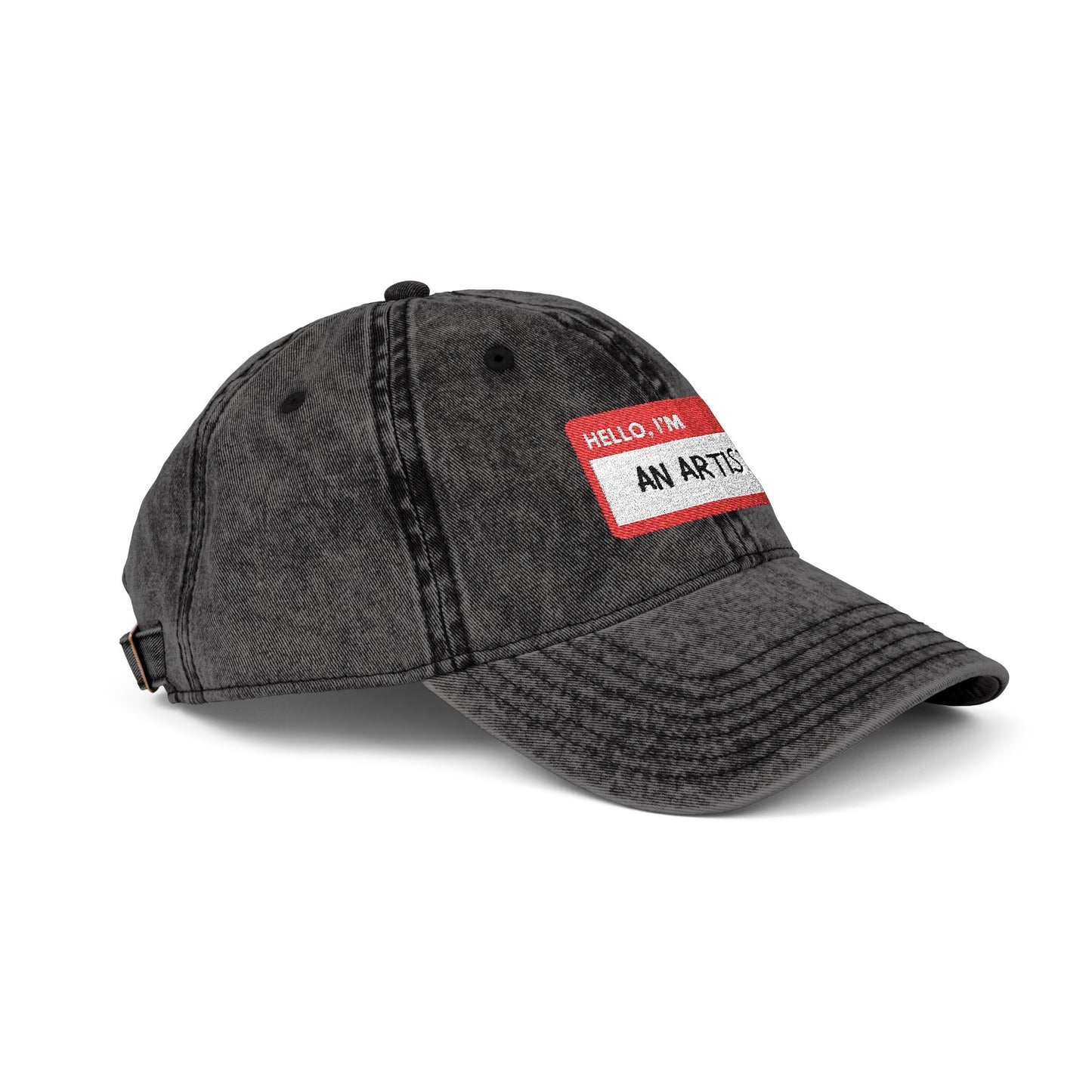 HELLO, I'M AN ARTIST - Embroidered Vintage Cap | Creative Hat