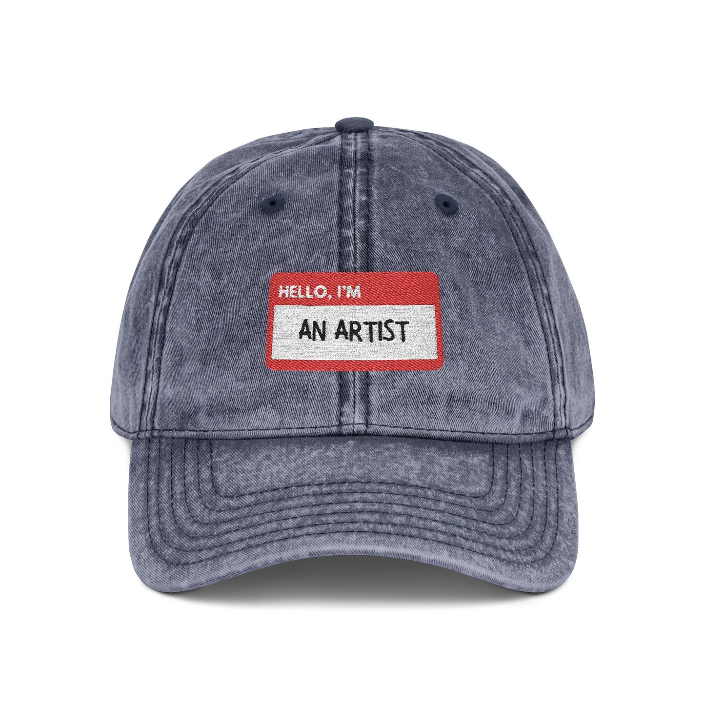 HELLO, I'M AN ARTIST - Embroidered Vintage Cap | Creative Hat