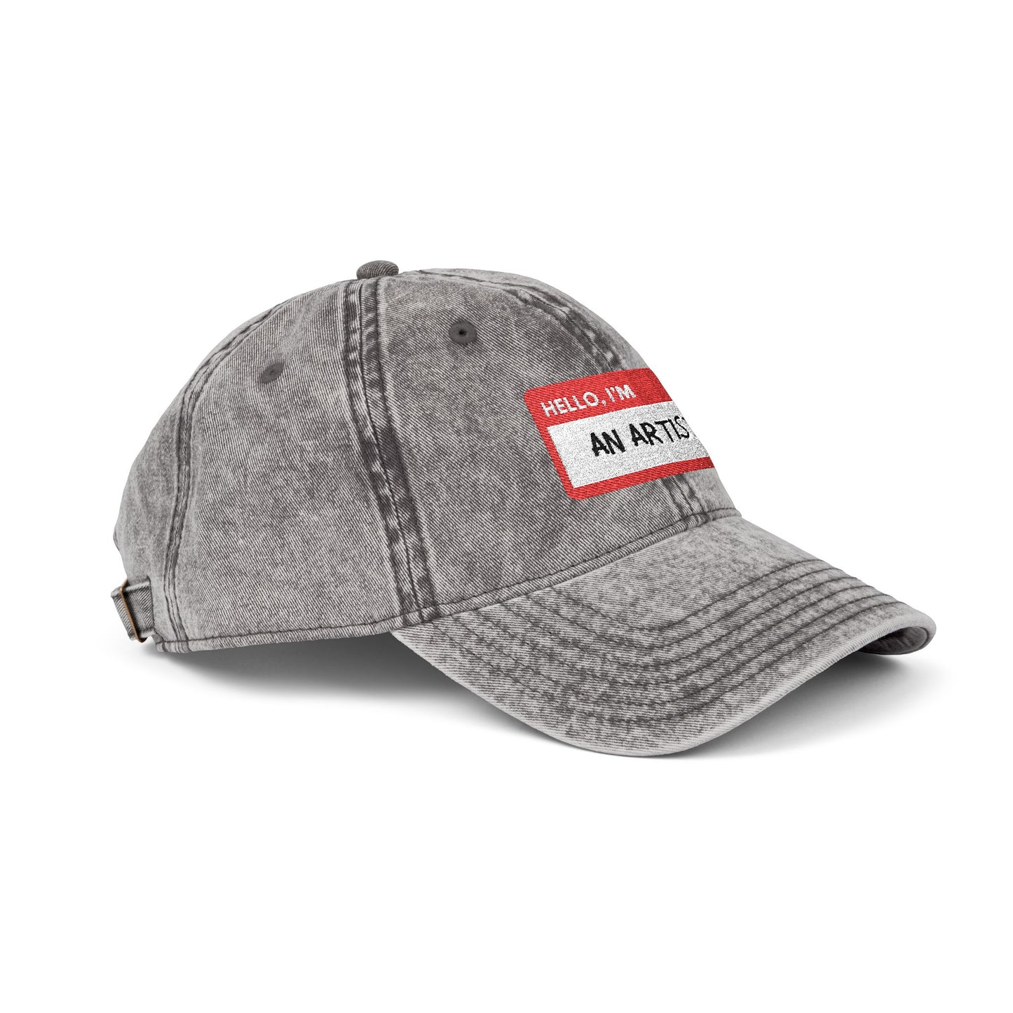HELLO, I'M AN ARTIST - Embroidered Vintage Cap | Creative Hat